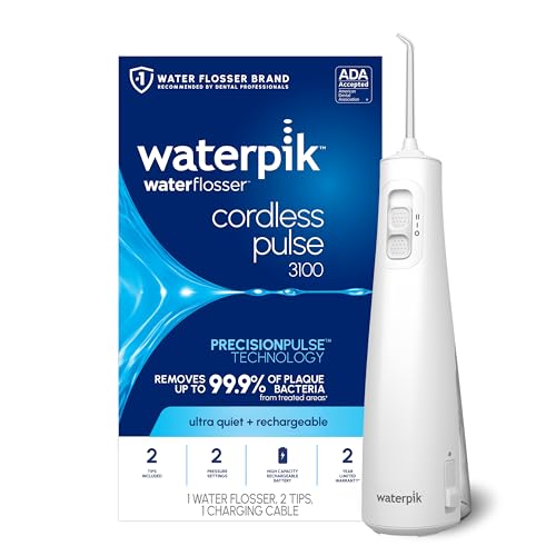 Waterpik Cordless Rechargeable Portable Waterproof Water Flosser