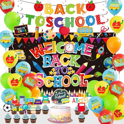 Back to School Decorations 50-Piece Set