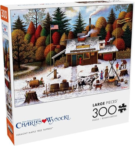 Buffalo Games Charles Wysocki Vermont Maple Tree Tappers Jigsaw Puzzle