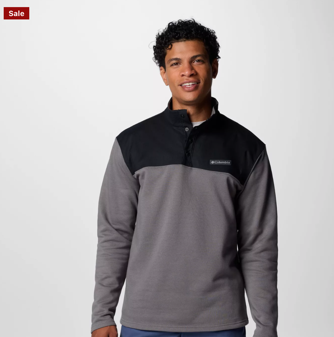 Columbia Men's Pitchstone Overlay Half Snap Pullover