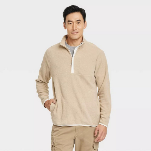 Goodfellow & Co. Men's Polar Fleece Half Zip Sweatshirt
