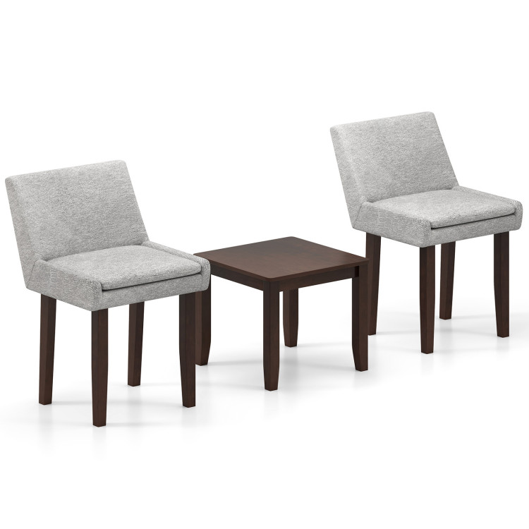 Costway 3-Piece Accent Table & Chair Set