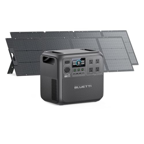 BLUETTI Solar Generator Elite 200 V2 with Solar Panels