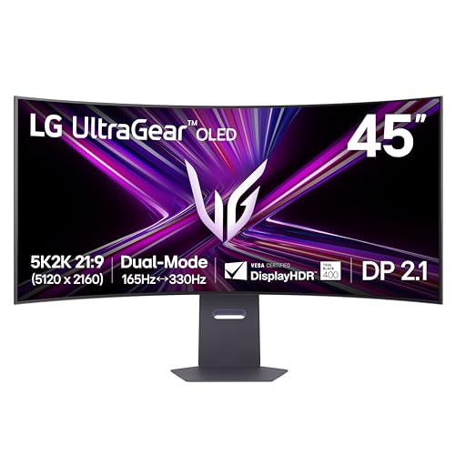 45" LG 45GX950A-B UltraGear 5120x2160 5K2K 165Hz OLED Curved Monitor Deal