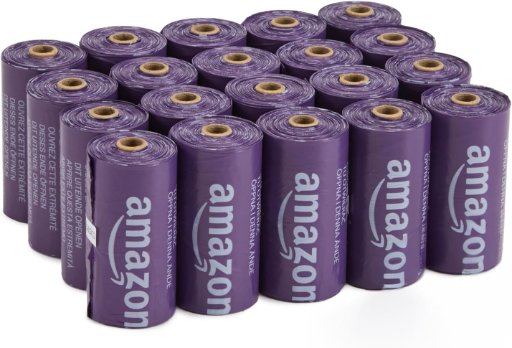 Amazon Basics 300-Count Premium Lavender Scented Dog Waste Bags