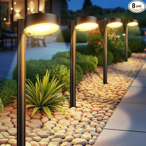 Ahaorigin 8 Pack Solar Pathway Lights