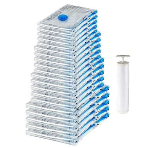 Amazon Basics Vacuum Compression Space Saving Storage Bags with Hand Pump