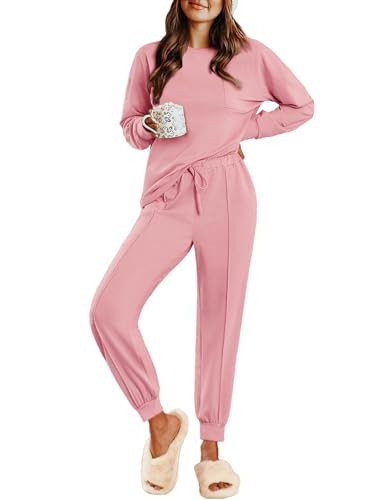 Ekouaer Women's 2 Piece Lounge Sets