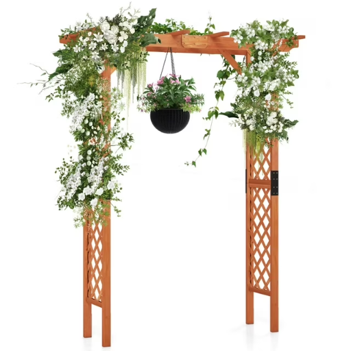 Costway Wooden Garden Arch