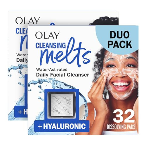 Olay Hyaluronic Acid Cleansing Face Wash, 32 Pads