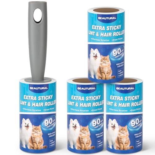 4-Pack Lint Rollers, 360 Sheets