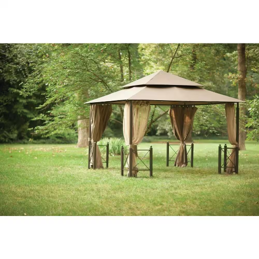 Hampton Bay 12' x 12' Outdoor Patio Harbor Gazebo