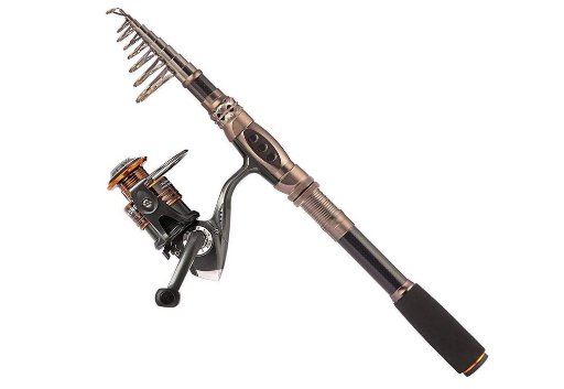 Plusinno Carbon Fiber Telescopic Fishing Rod & Reel Combo