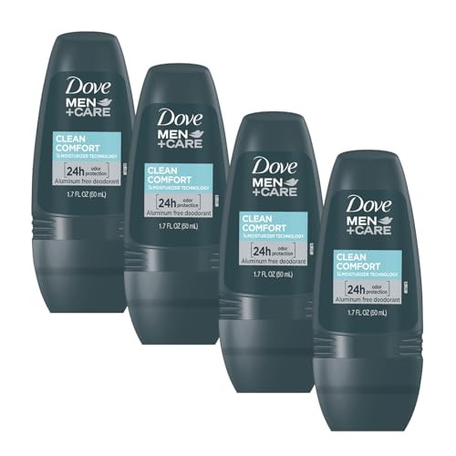 Dove Men+Care Clean Comfort Roll-On Deodorant 4-Pack