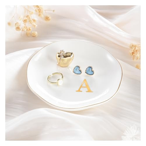 Ceramic Initials Ring Dish
