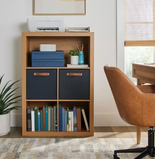 Better Homes & Gardens 4-Cube Storage Organizer w/ Display Shelf