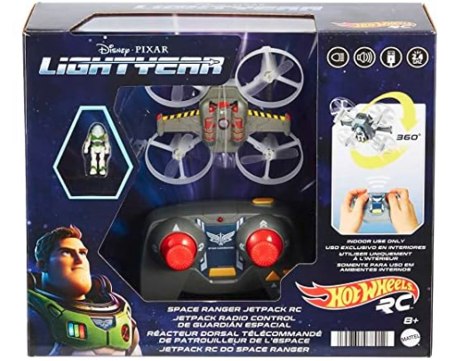 Hot Wheels Space Ranger Jetpack R/C Flying Ship with Buzz Lightyear Figure