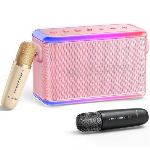Blueera Portable Karaoke Speaker with Microphones