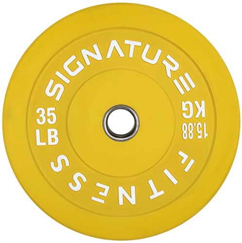Signature Fitness Olympic Bumper Plate Weight Plate