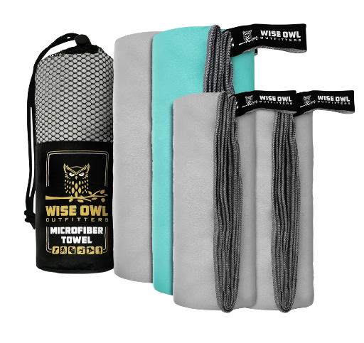 Wise Owl Outfitters Microfiber Towel Set
