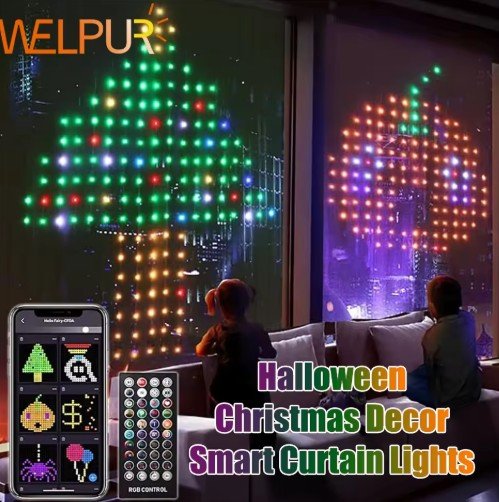 LED Smart Curtain Lights with App Control