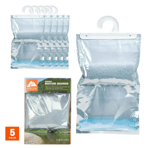 Ozark Trail Hanging Moisture Absorber Dehumidifier Bags 5-Pack