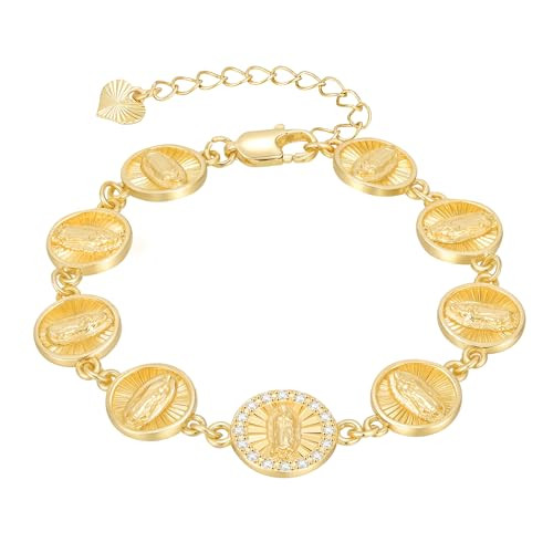 Women's Gold Virgin Mary Bracelet