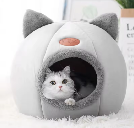 Cat Head Shape Warm Cat House