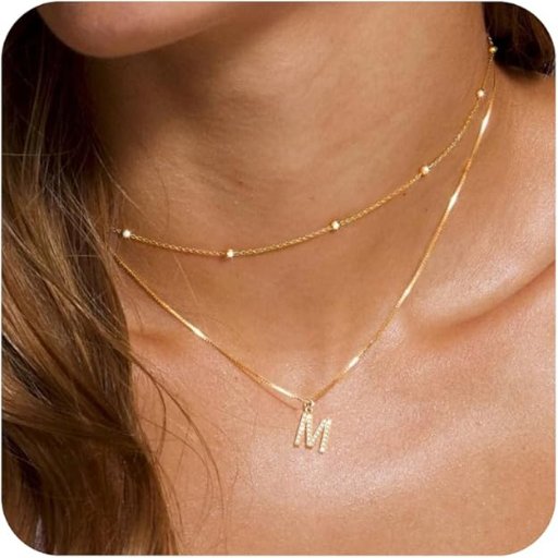 Ursteel Initial Necklaces