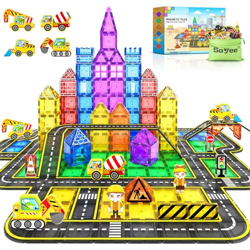 Soyee Magnetic Tiles Construction Toys