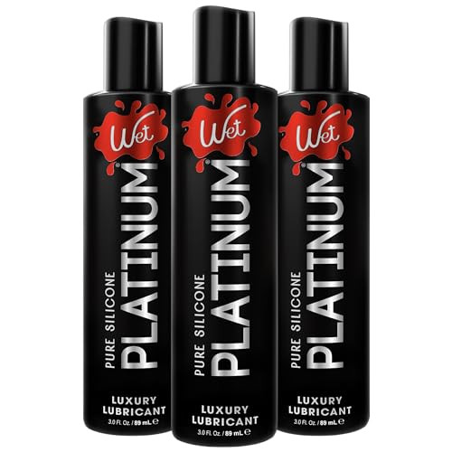 Wet Platinum Silicone-Based Lubricant - Pack of 3