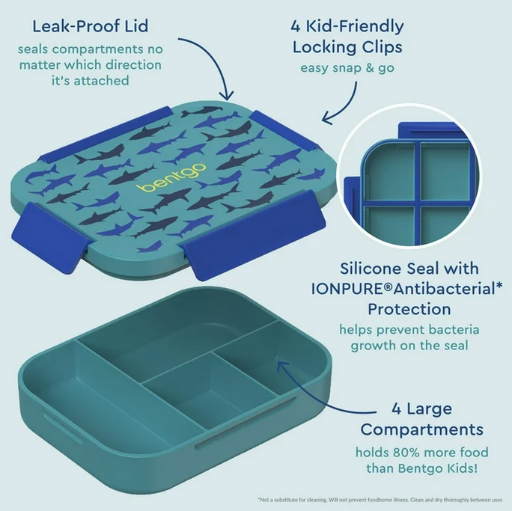 Bentgo Kids Snap & Go Leak-Proof Lunch Box Container