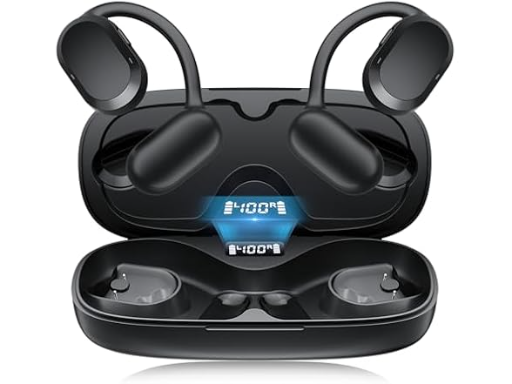 TTQ Open-Ear IPX7 Waterproof Bluetooth 5.3 Earbuds