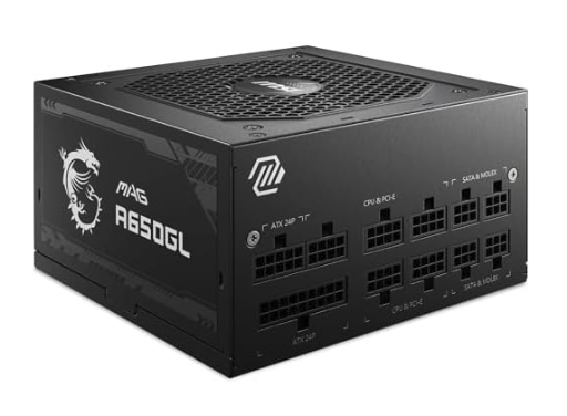 MSI MAG A650GL 650W 80 Plus Gold Power Supply
