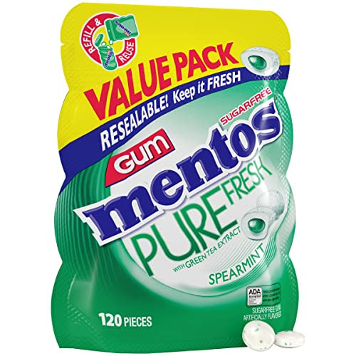 Mentos Pure Fresh Sugar-Free Spearmint Chewing Gum