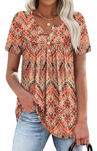 Womens Summer Tops Button Down Shirts