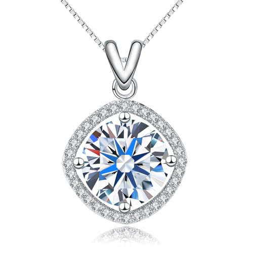 5CT Moissanite Pendant Necklace