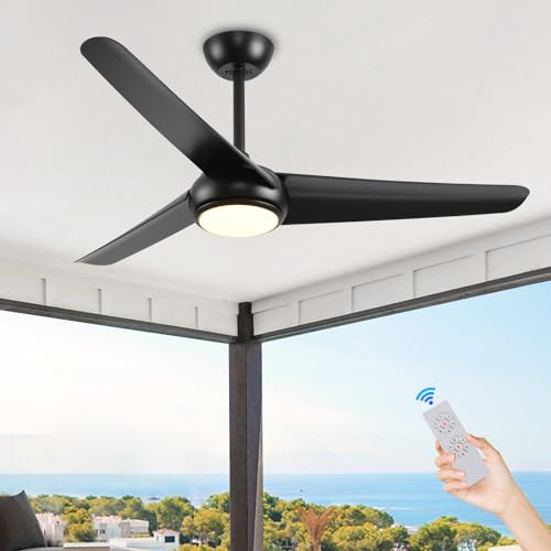 52-inch Outdoor Ceiling Fan with Lights and Remote