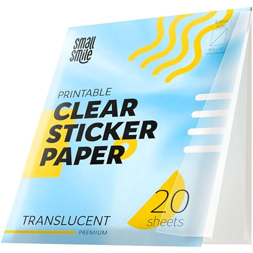 Clear Sticker Paper for Inkjet Printers