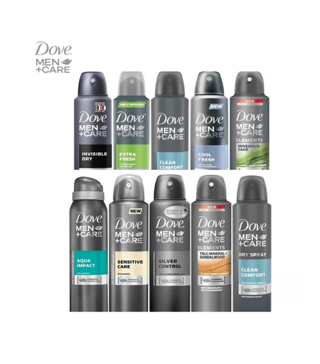 Dove Men+Care Antiperspirant Deodorant Spray (10-Pack)