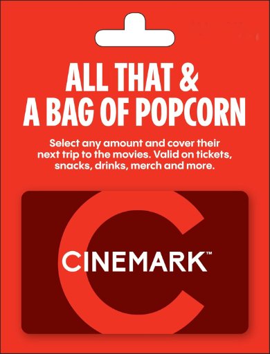 $50 Cinemark Theatres Gift Card
