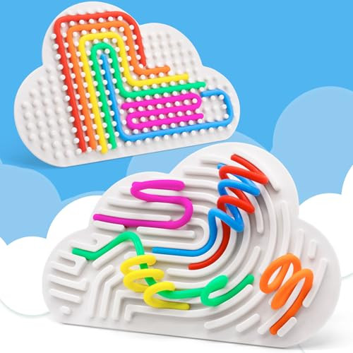 Happlayfun Sensory Activity Board Fidget Toys