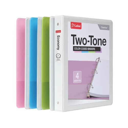 4-Pack Cardinal 3 Ring Binders