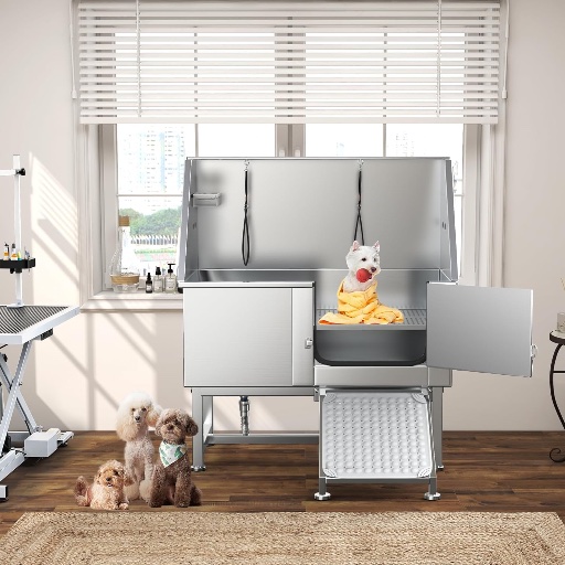 YITAHOME Professional Stainless Steel Dog Grooming/Bathing Station