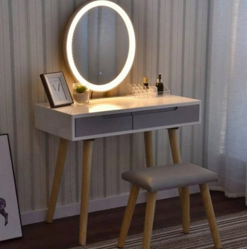 Ktaxon Vanity Set with Lighted Mirror
