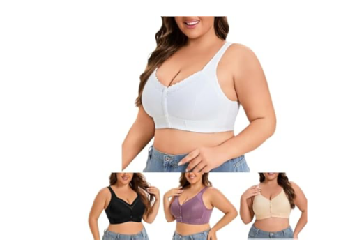 No Underwire Front Closure Bras for Older Women