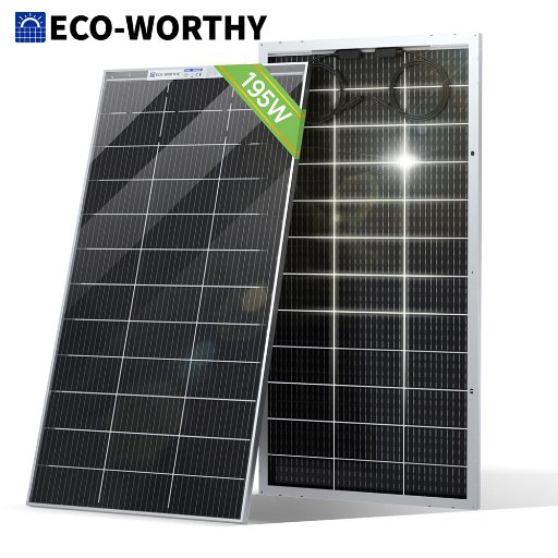ECO-WORTHY Bifacial 12V Solar Panel