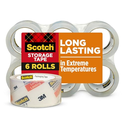 Scotch Long Lasting Storage Packaging Tape 6-Pack