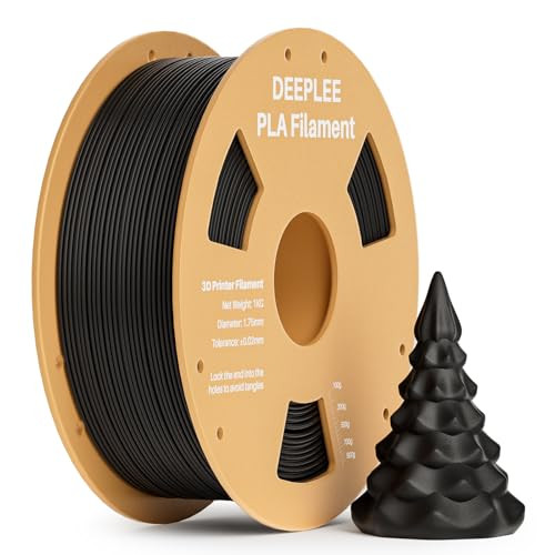 DEEPLEE Black PLA Filament 1KG Rolls