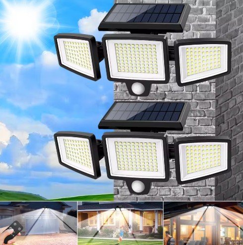 Outdoor Solar Motion Sensor Safety Lights (2-Pack)